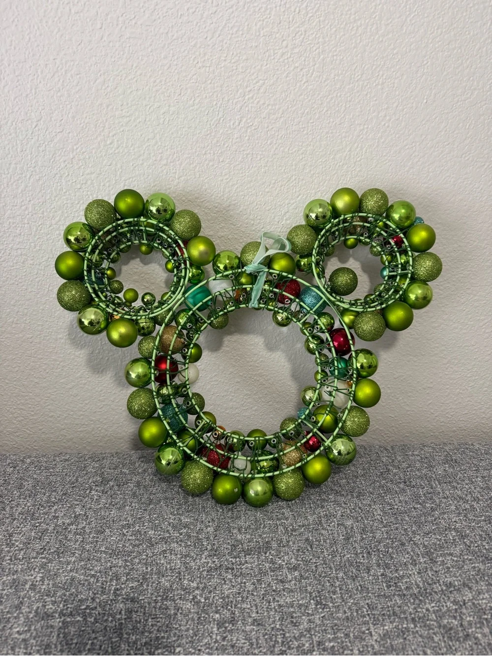 Mickey Mouse Icon Shaped Holiday Ornament Wreath Disney